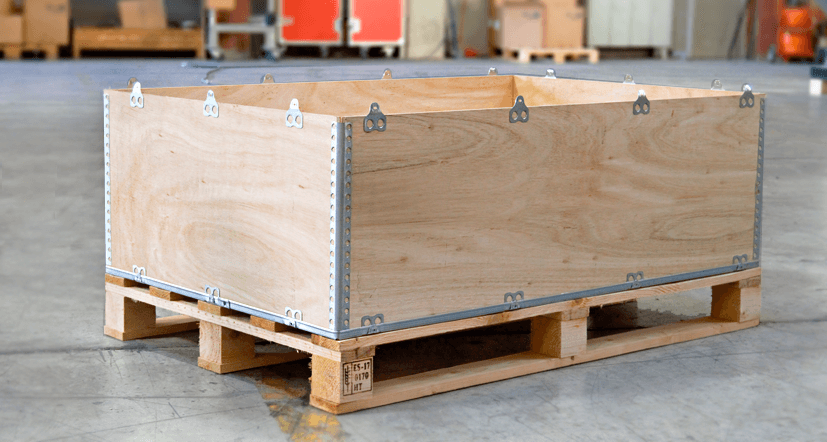 Caja de madera para exportación industria
