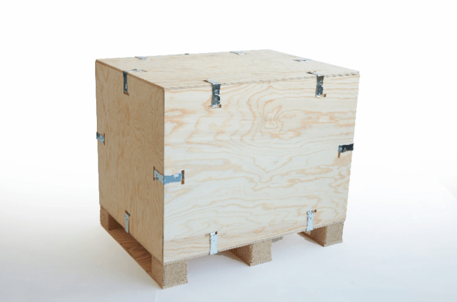 Caja de madera plegable